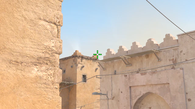 Where to aim before releasing the throw