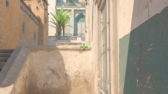 Where to aim before releasing the throw