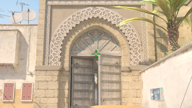 Where to aim before releasing the throw
