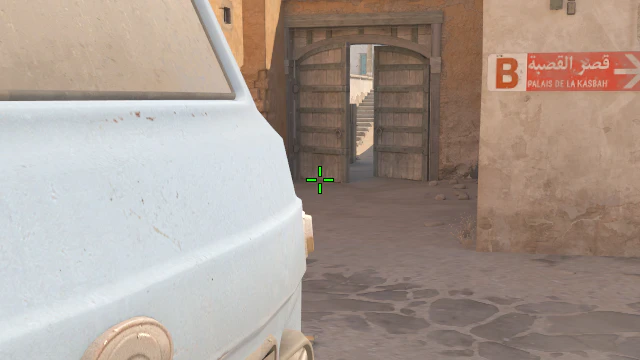 Where to aim before releasing the throw