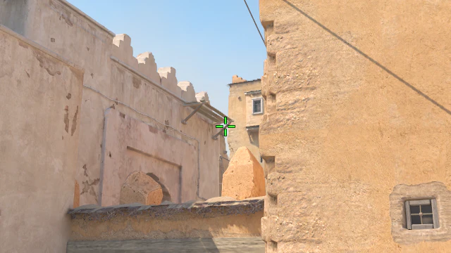 Where to aim before releasing the throw