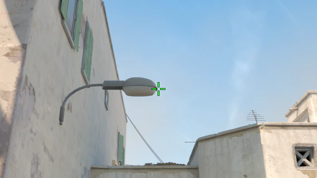 Where to aim before releasing the throw