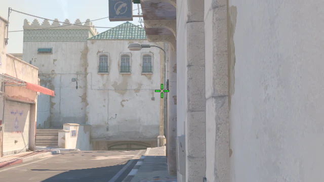 Where to aim before releasing the throw