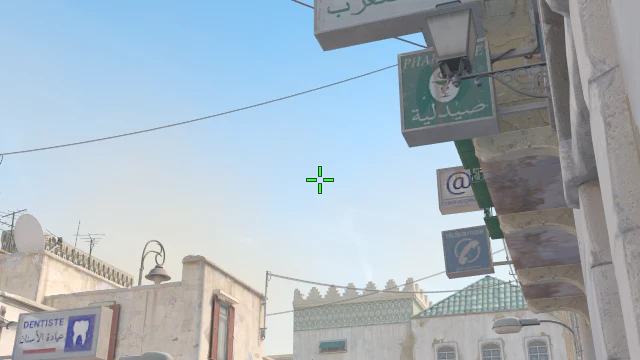 Where to aim before releasing the throw