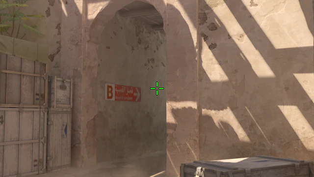 Where to aim before releasing the throw