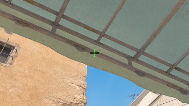 Where to aim before releasing the throw