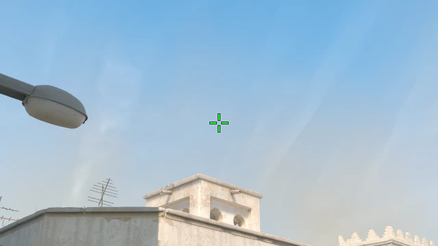 Where to aim before releasing the throw