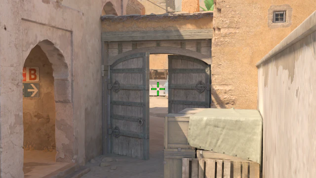 Where to aim before releasing the throw