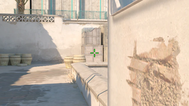 Where to aim before releasing the throw