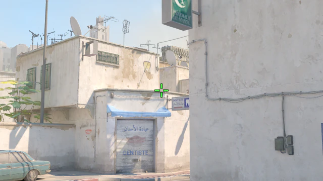 Where to aim before releasing the throw