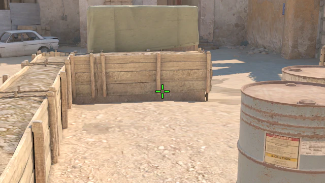 Where to aim before releasing the throw