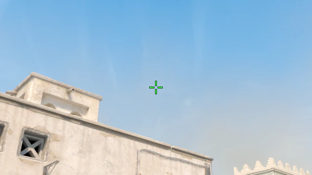 Where to aim before releasing the throw