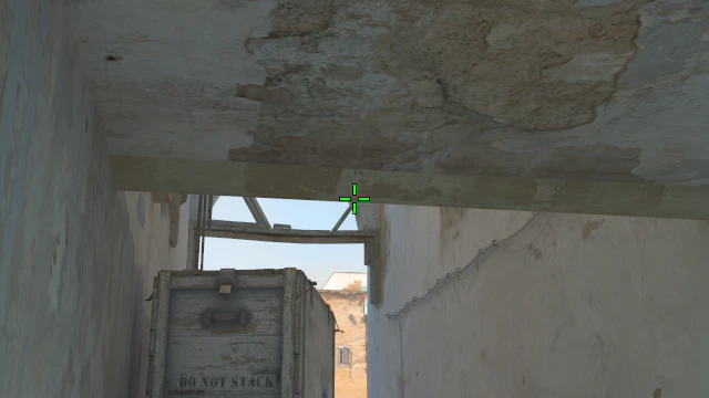 Where to aim before releasing the throw