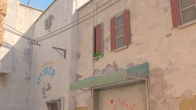 Where to aim before releasing the throw