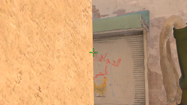 Where to aim before releasing the throw