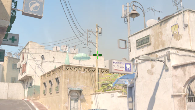 Where to aim before releasing the throw