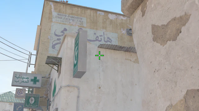 Where to aim before releasing the throw