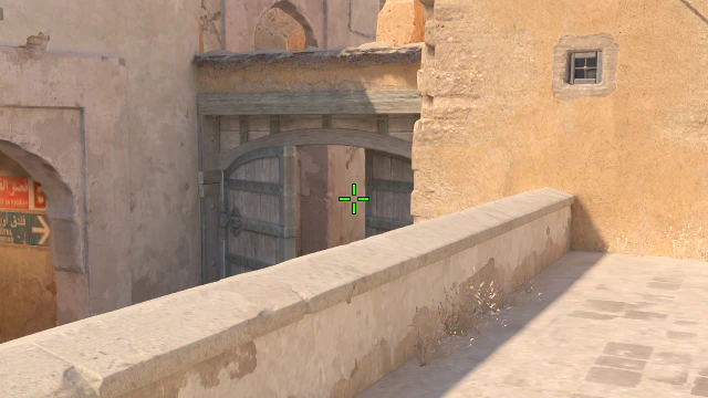 Where to aim before releasing the throw