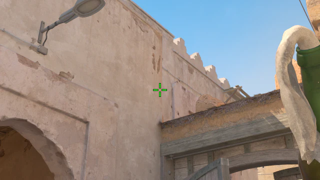 Where to aim before releasing the throw