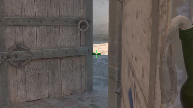 Where to aim before releasing the throw
