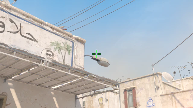 Where to aim before releasing the throw