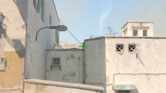 Where to aim before releasing the throw