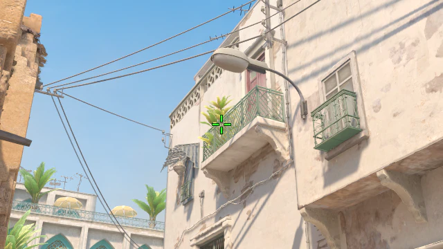 Where to aim before releasing the throw