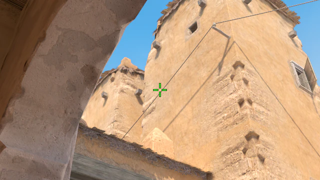 Where to aim before releasing the throw