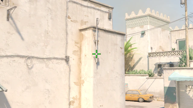 Where to aim before releasing the throw