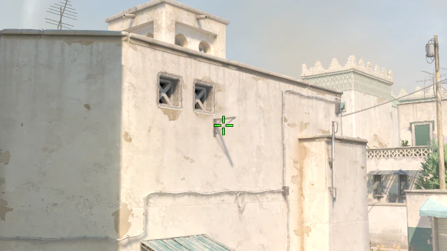 Where to aim before releasing the throw