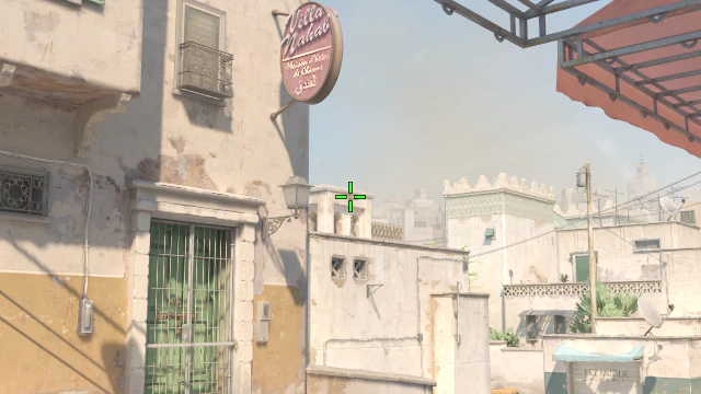 Where to aim before releasing the throw