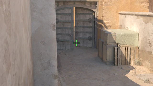 Where to aim before releasing the throw
