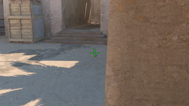 Where to aim before releasing the throw