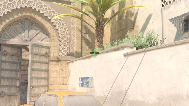 Where to aim before releasing the throw