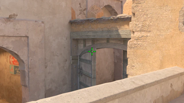Where to aim before releasing the throw