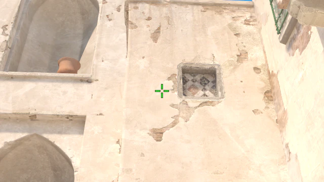 Where to aim before releasing the throw