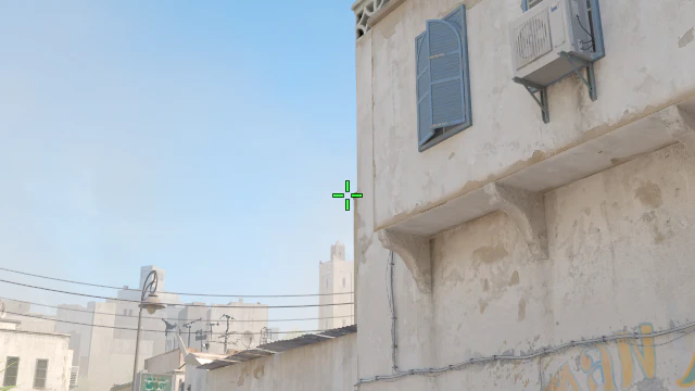 Where to aim before releasing the throw