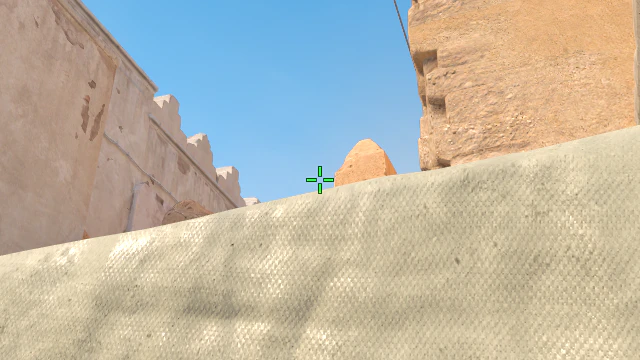 Where to aim before releasing the throw