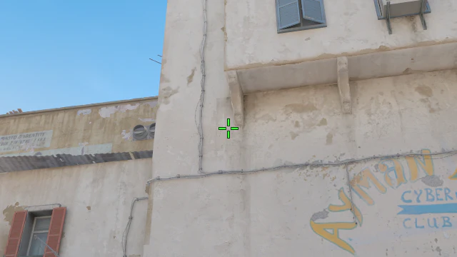 Where to aim before releasing the throw