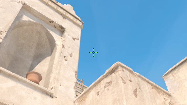 Where to aim before releasing the throw