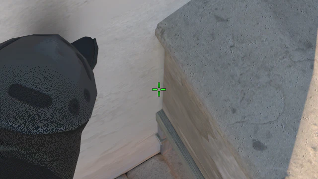 Where to aim before releasing the throw