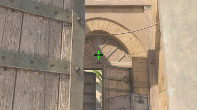 Where to aim before releasing the throw