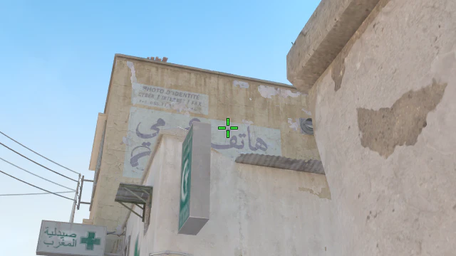 Where to aim before releasing the throw