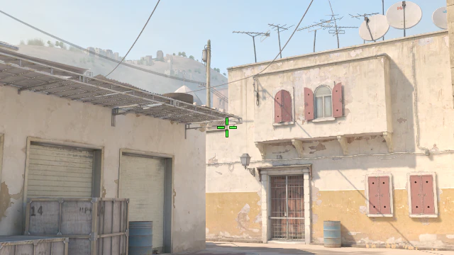 Where to aim before releasing the throw