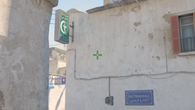 Where to aim before releasing the throw