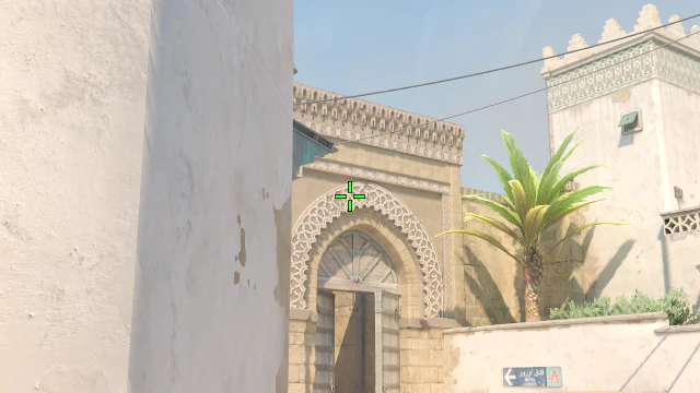 Where to aim before releasing the throw