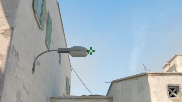Where to aim before releasing the throw