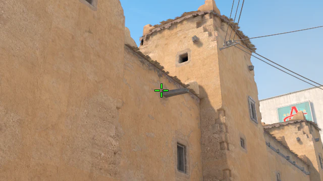 Where to aim before releasing the throw