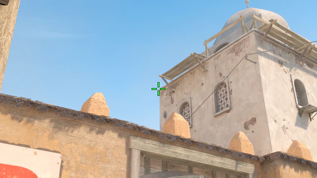 Where to aim before releasing the throw