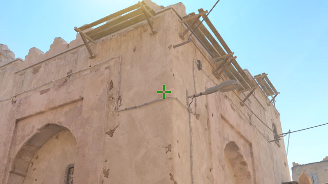Where to aim before releasing the throw